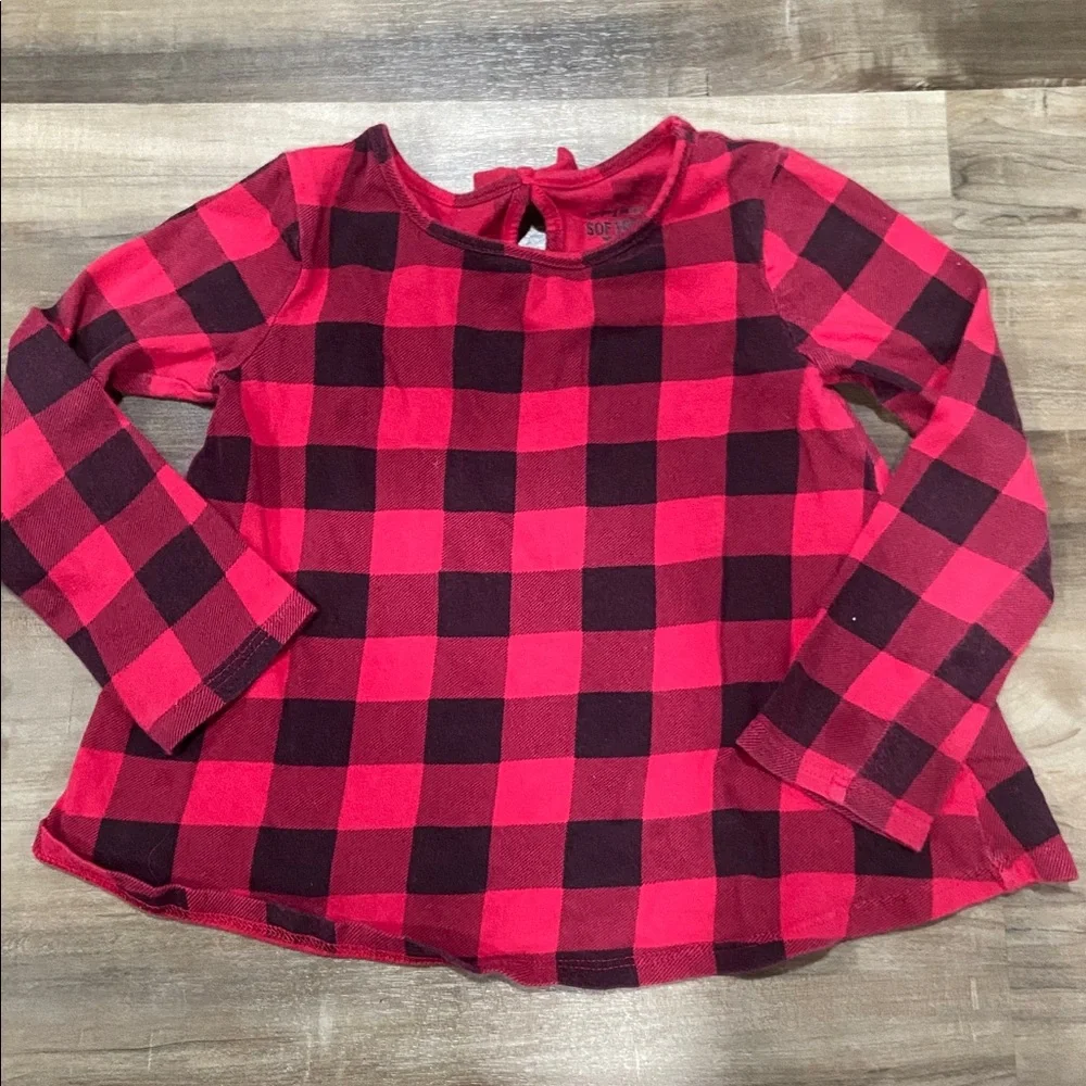 3T Toddler Girls Buffalo Plaid shirts